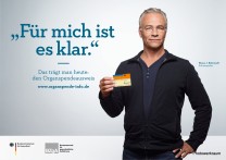 Werbeplakat Organspende (Bild: Pressefoto BzgA)